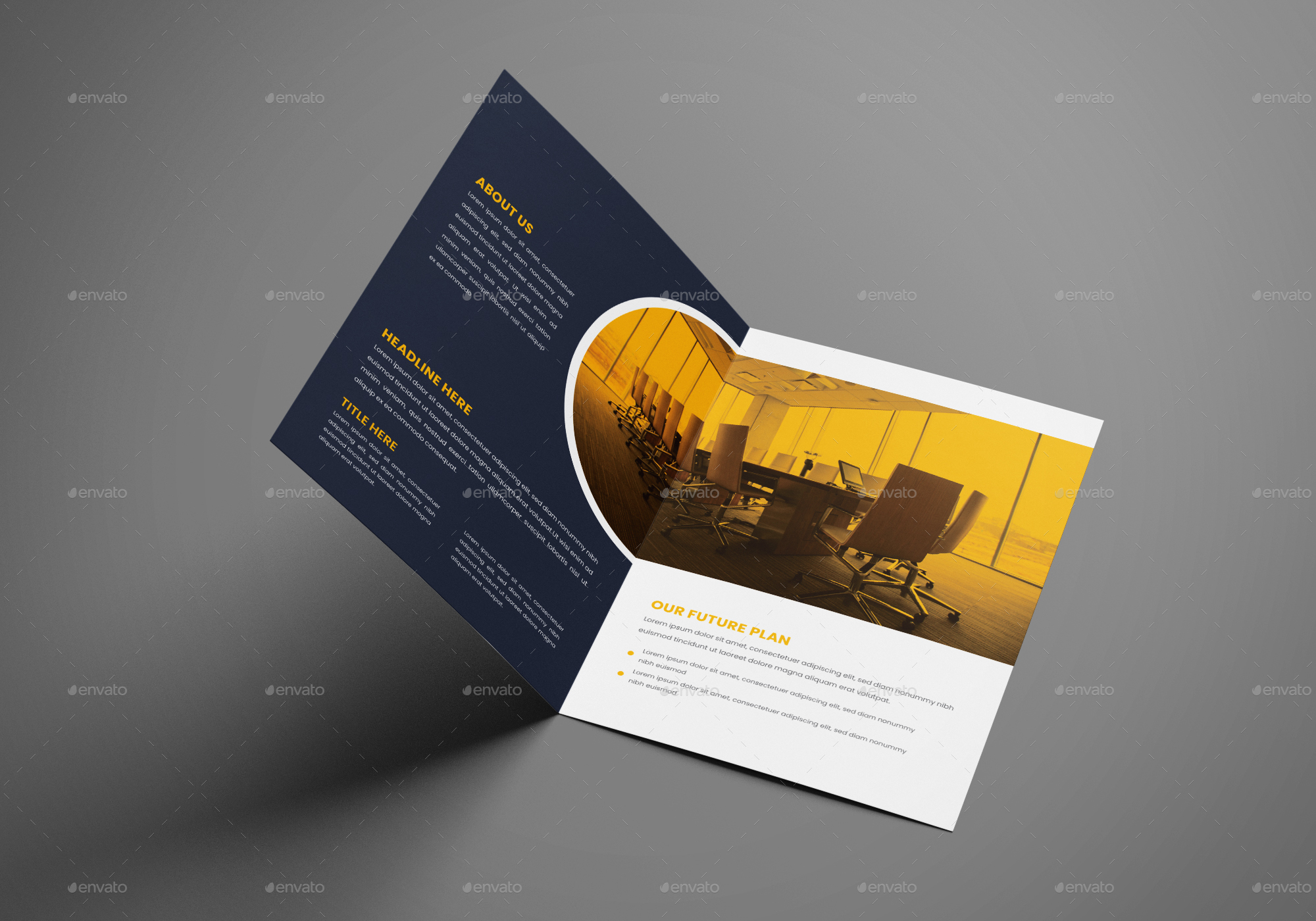 Corporate Bi-Fold Brochure Template, Print Templates | GraphicRiver